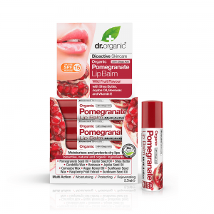 Dr organic pomegranate melograno lip balm balsamo